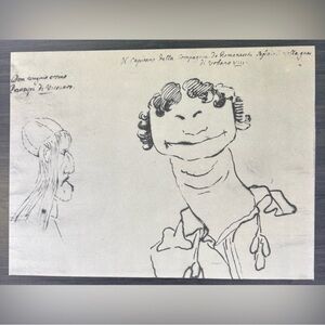 CARICATURE Giovanni Gian Lorenzo Bernini Fine Art Print Antique Vintage Original